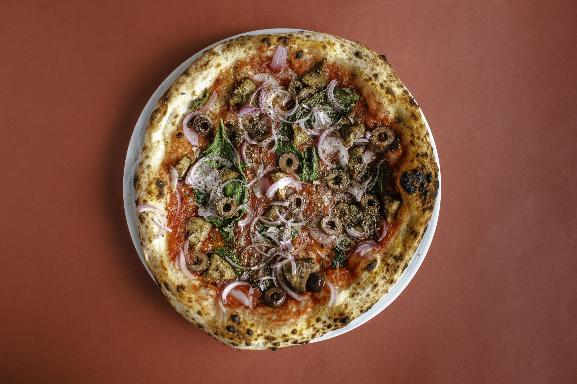 Pizzas veganas e vegetarianas são sabores especiais na Pizzaria da Mathilda