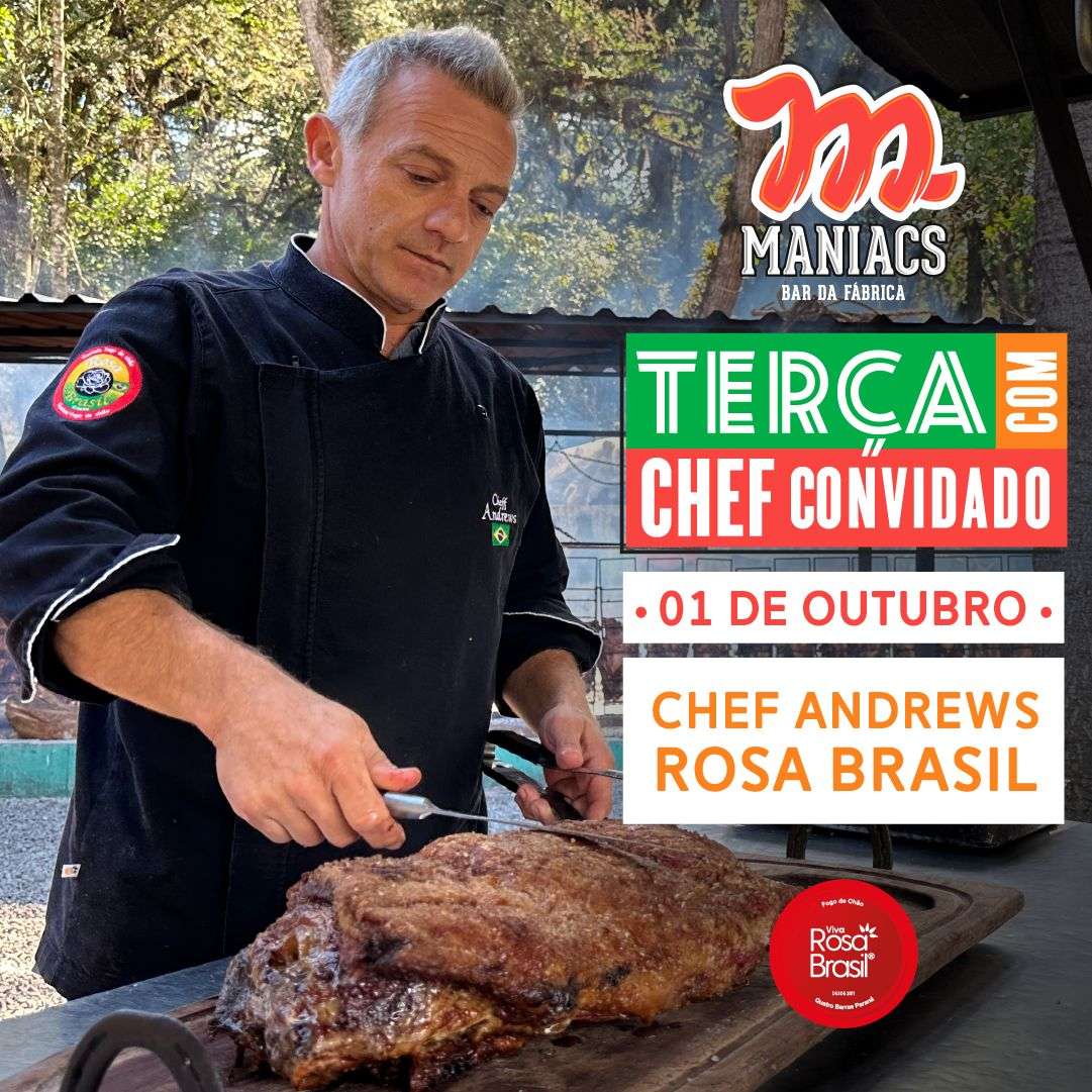 Cervejaria Maniacs realiza evento com Chef do Rosa Brasil Fogo de Chão