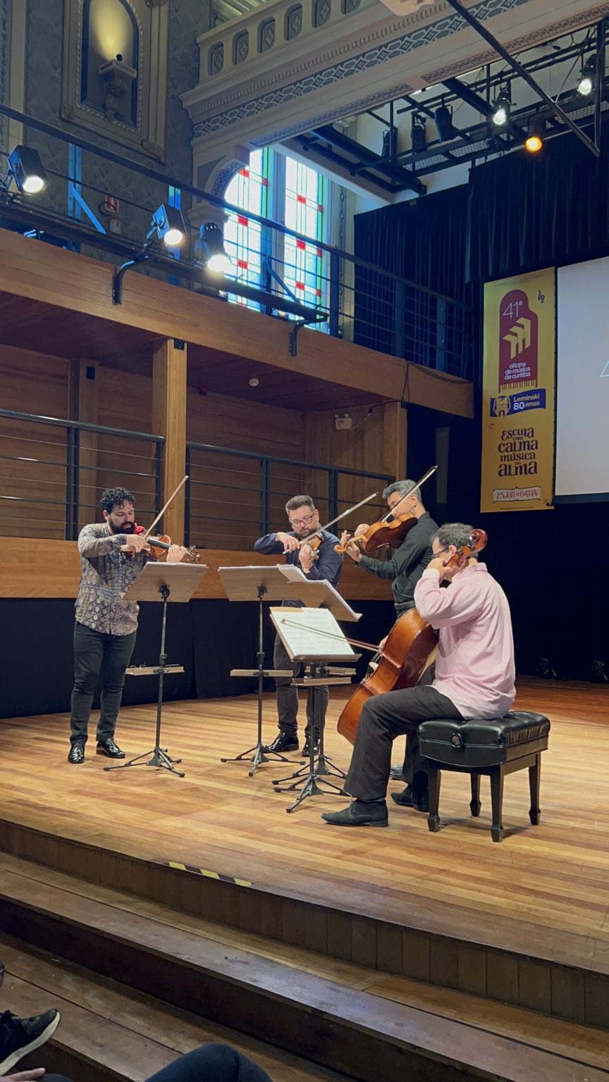 Quarteto Poty leva música clássica e artes visuais ao Cajuru e ao Portão Cultural Quarteto Poty leva música clássica e artes visuais ao Cajuru e ao Portão Cultural