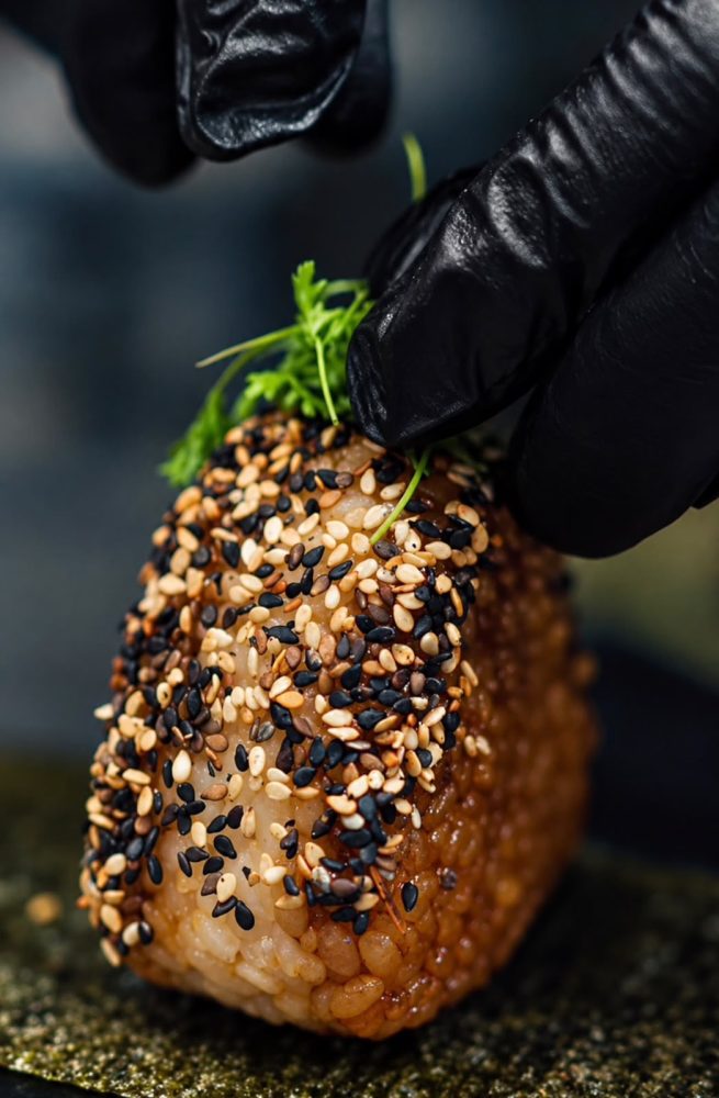 Restaurante de Curitiba inova e une pastrami artesanal e referências japonesas em novo Oniguiri Cantuca - Brasero & Bar combina carne defumada em processo de 14 dias com arroz japonês selado, nori e maionese de molho de ostra e Dijon