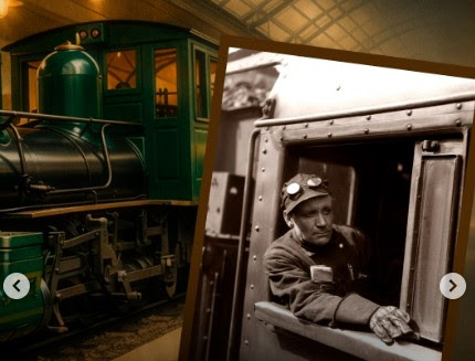 Museu Ferroviário do Shopping Estação recebe aula-passeio em homenagem ao Dia do Maquinista